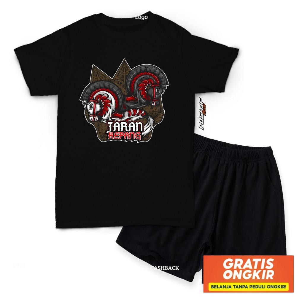 Baju Kaos Setelan Anak Jaran Kepang Mberot Bantengan Senterewe Jaranan