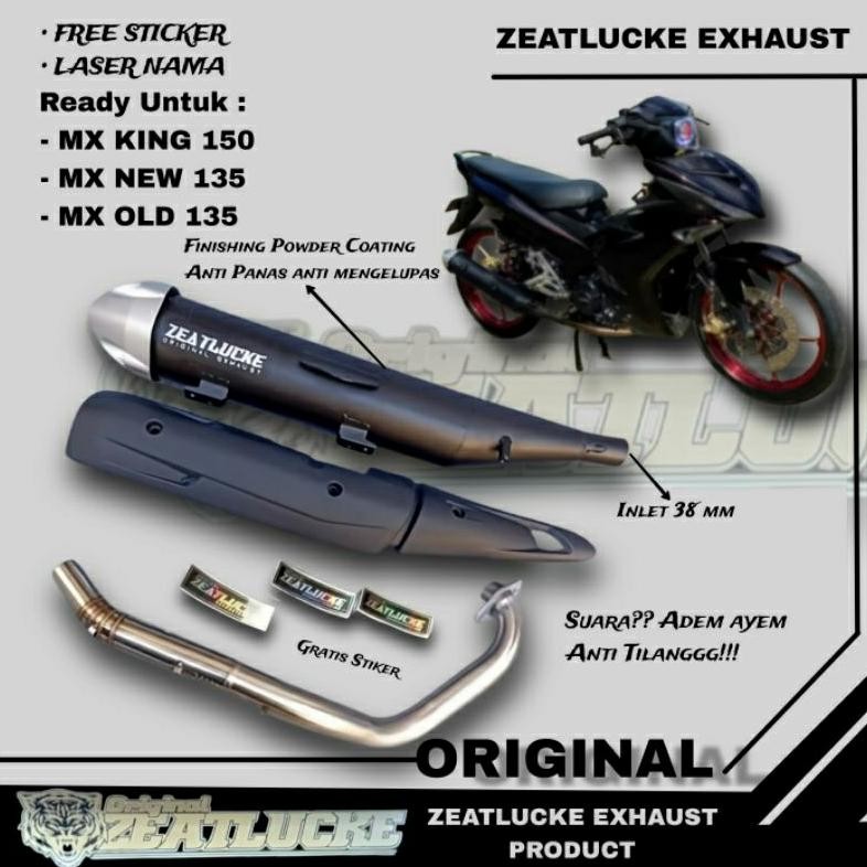 Promoo Mei TERMURAH Knalpot MX King standar Racing Jupiter MX New Mx Old Vixion New Vixion Old Knalp