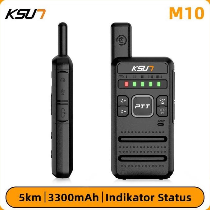 Promo Ksun M10 Ht Sepasang Walkie Talkie Murah Jarak Jauh 5Km Enkripsi Handy Talky 5W Uhf Ht