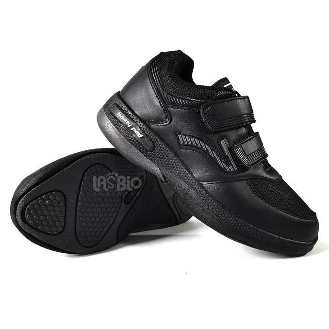 Tersedia Homyped Sepatu Sekolah Anak Cowok Cewek Tanpa Tali All Black Hitam Polos Tersedia Bundling 