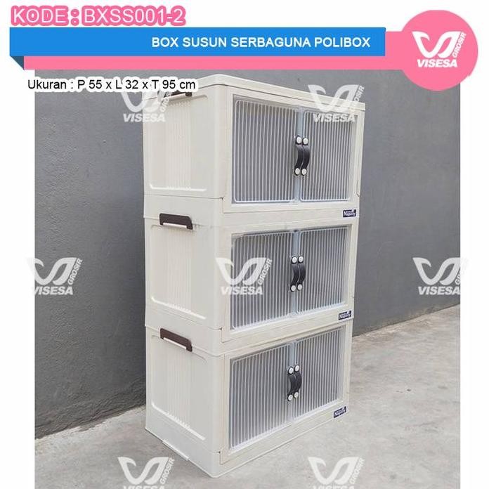 

Terlaris Box Lipat Portable Susun Serbaguna Polibox