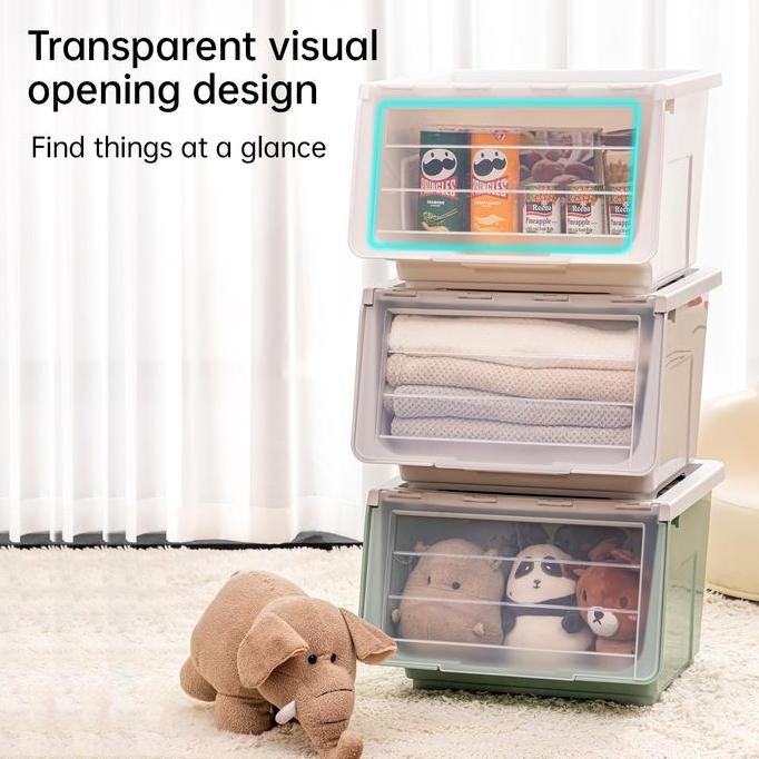 

Terlaris Vusign Storage Box Penyimpanan Sepatu Plastik Double Open Lid Vs489