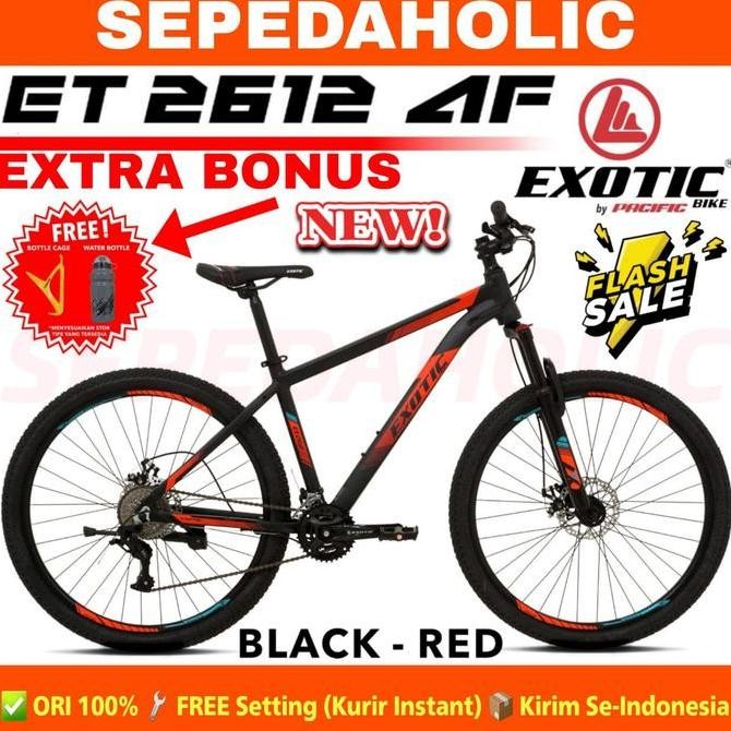 Sepeda Gunung MTB EXOTIC ET 2612 AM Size 26 & 27.5 Inch Alloy 18 Speed