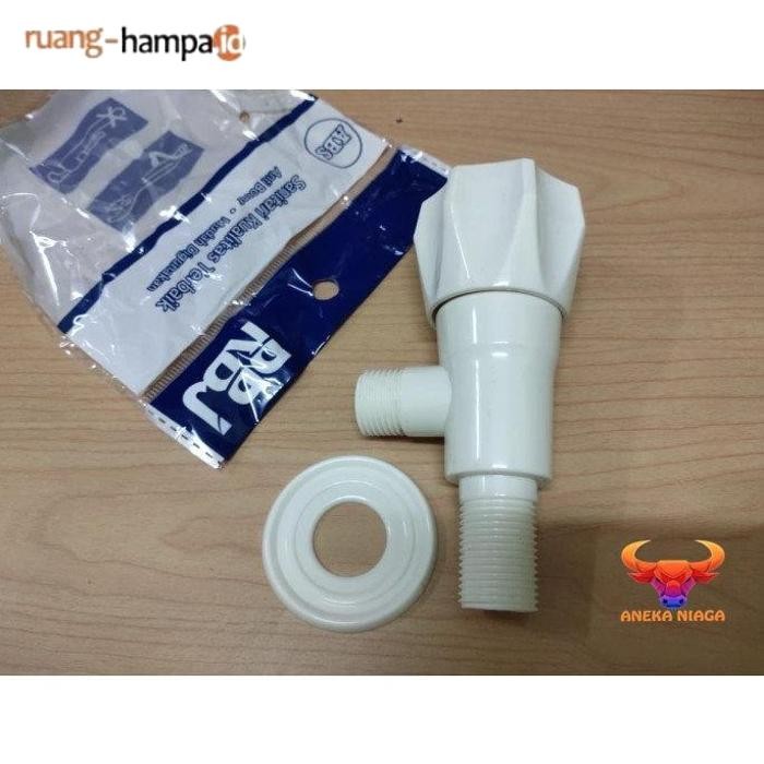 Promo Aneka- Kran Keran Shower F Pvc Plastik Rbj Stop Kran Knie Kloset Wc Mahkota