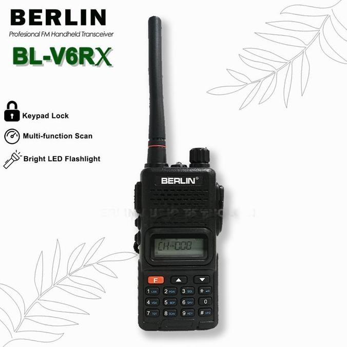 Promo Berlin Handie Talkie Ht Uhf Vhf Single Band Bl-V6Rx V6Rx