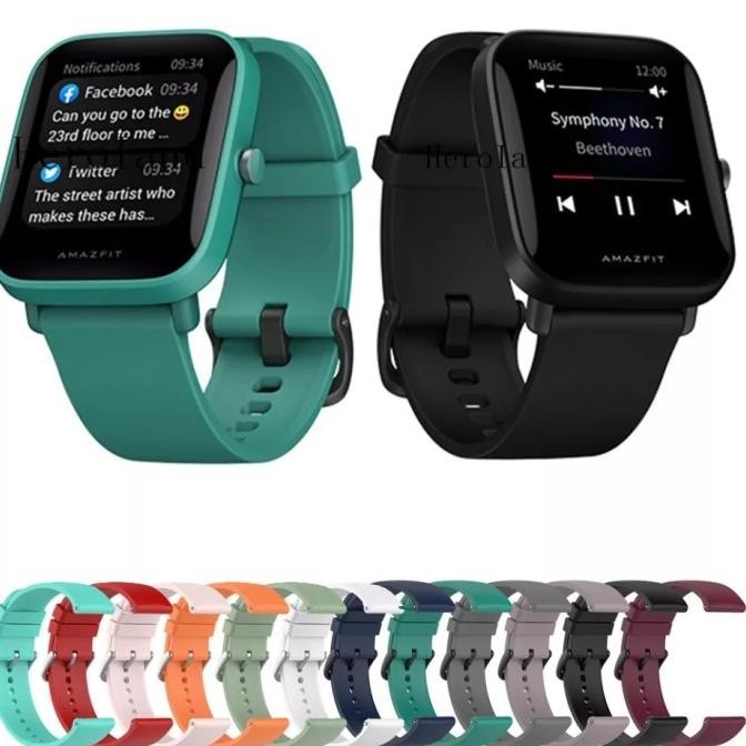 (Expert) Strap tali jam Amazfit Bip 3 Bip u pro silikon rubber