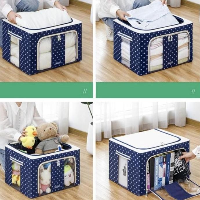 

Terlaris Box Kotak Penyimpanan Pakaian Baju Serbaguna 66 Liter Storage - Random