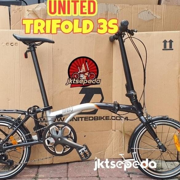 TERBARU - Sepeda Lipat United Trifold 3S
