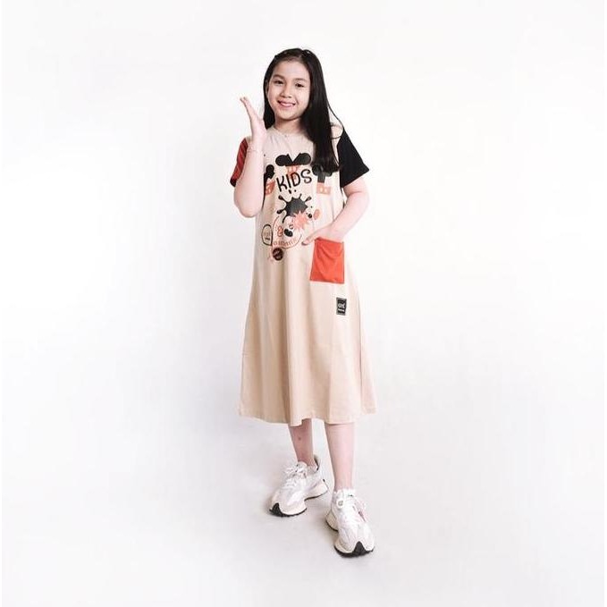 Tersedia Gyl Kids Baju anak perempuan cewek Tunik drees daster keren katun combed 20s kekinian lucu 