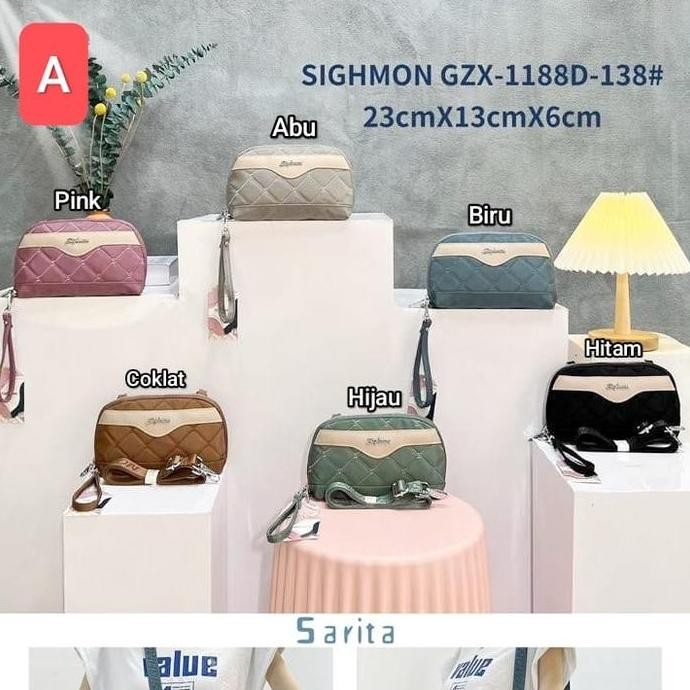 Tersedia Tas selempang sighmon  mini Hp wanita tas dompet cewek import kekinian  waterproof anti air