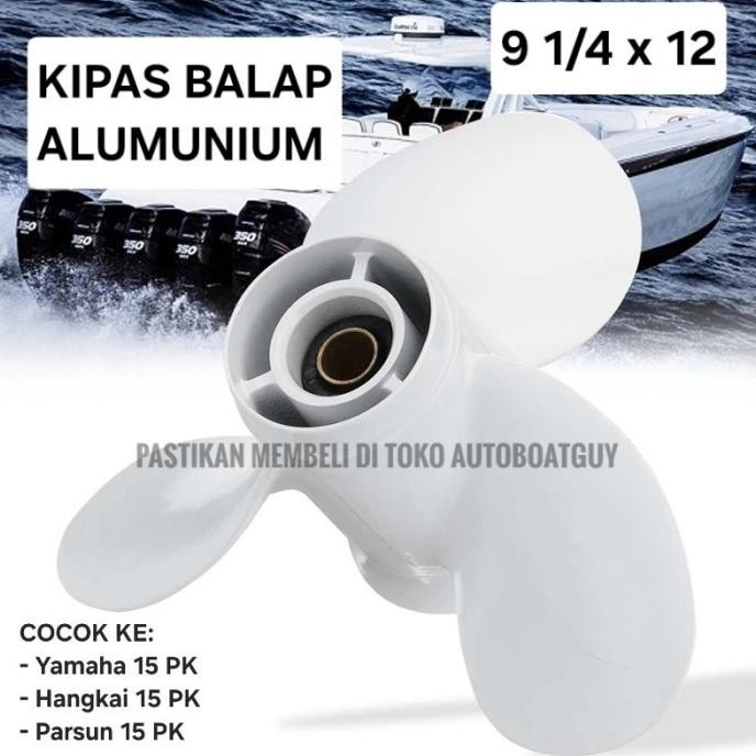 Kipas BALAP Mesin Tempel Yamaha 15 PK / HP Outboard Propeller Baling nUg nUg