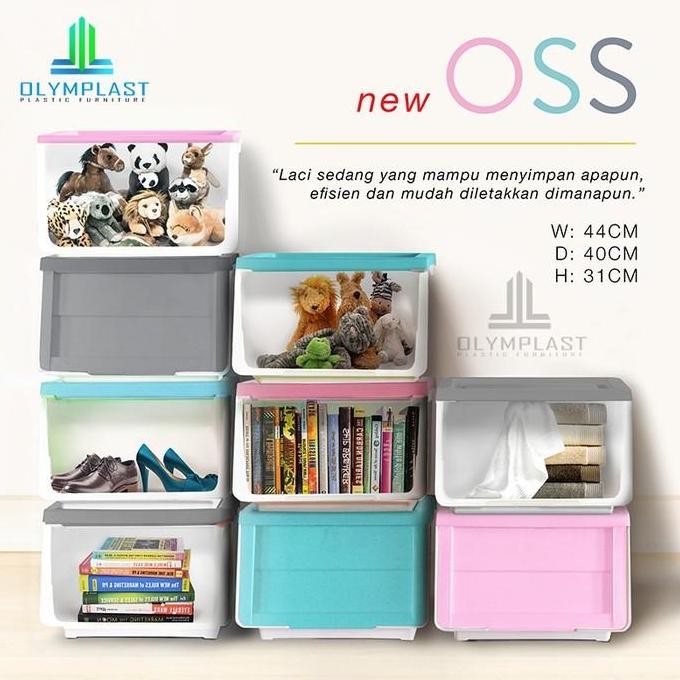 

Terlaris Olymplast Storage Solution Oss Container Box Plastik Kotak Penyimpanan