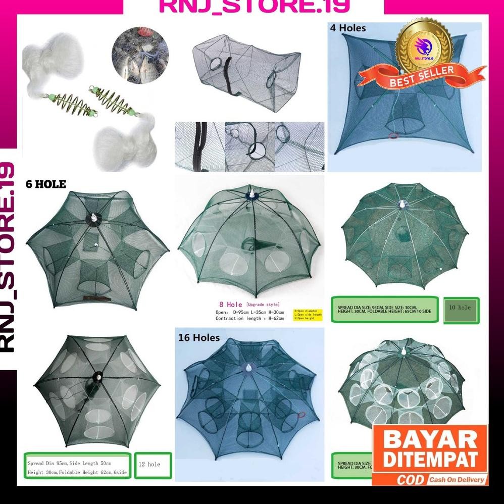 Perangkap Jaring Bubu Jala Ikan Udang kepiting  Model Payung Murah/Jaring ikan/Jaring Ikan Murah/COD