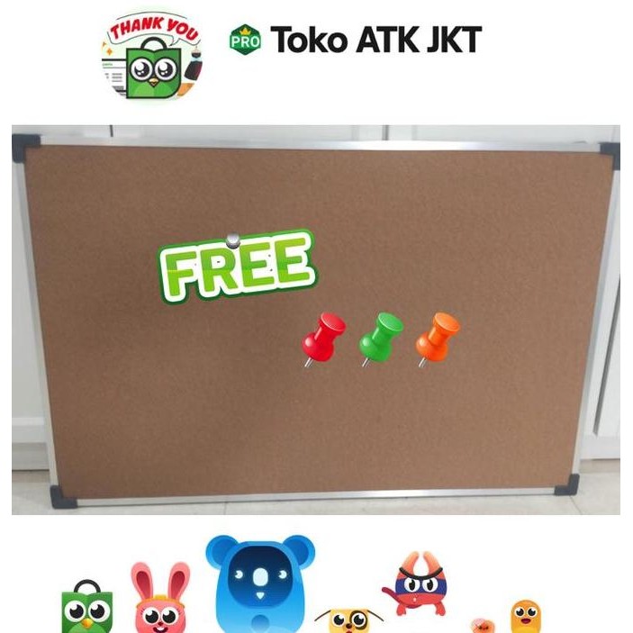 

TERMURAH - Softboard Gantung Papan Mading Pin Board Pengumuman Schedule Corkboard ( Papan Mading Pin Board Papan Tusuk Pengumuman Softboard Corkboard Gantung Tempel 1 Muka 1 Sisi EcoSave )