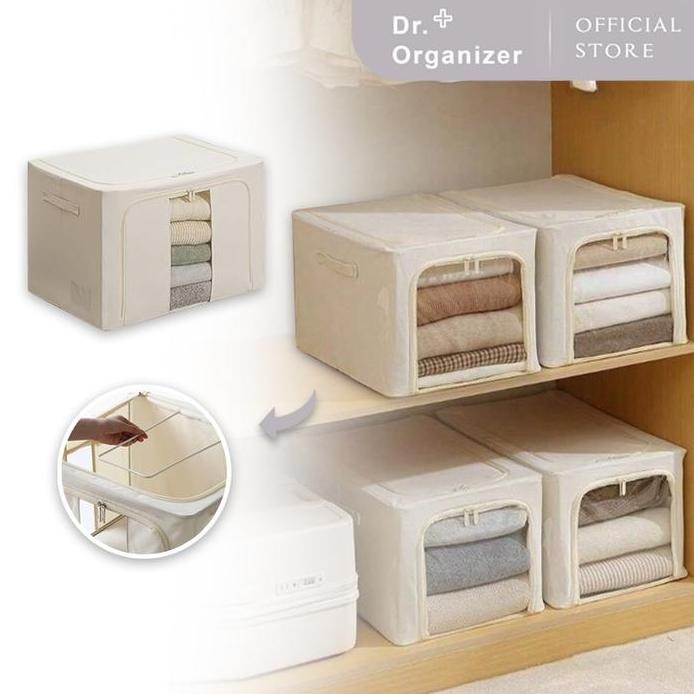 

Terlaris Dr.Organizer Storage Kotak Penyimpanan Pakaian Selimut Tempat Organizer Lipat Rangka Baja Bingkai Jendela Transparan Anti Debu Sto021