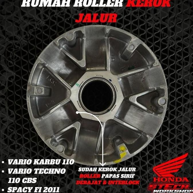 Pulley Set Rumah Roller Vario 110 Karbu Beat Scoopy Fi Non Esp Bubut