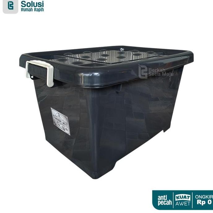 

Terlaris Bsm Box Container Hitam Murah Cuci Gudang Kb 70 Liter Penyimpanan Serbaguna Akako