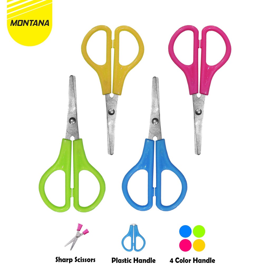 

MONTANA SCISSORS GUNTING STAINLESS STEEL 2 PCS MULTIPURPOSE KUAT TAJAM ANTI KARAT STC-540/RETAIL