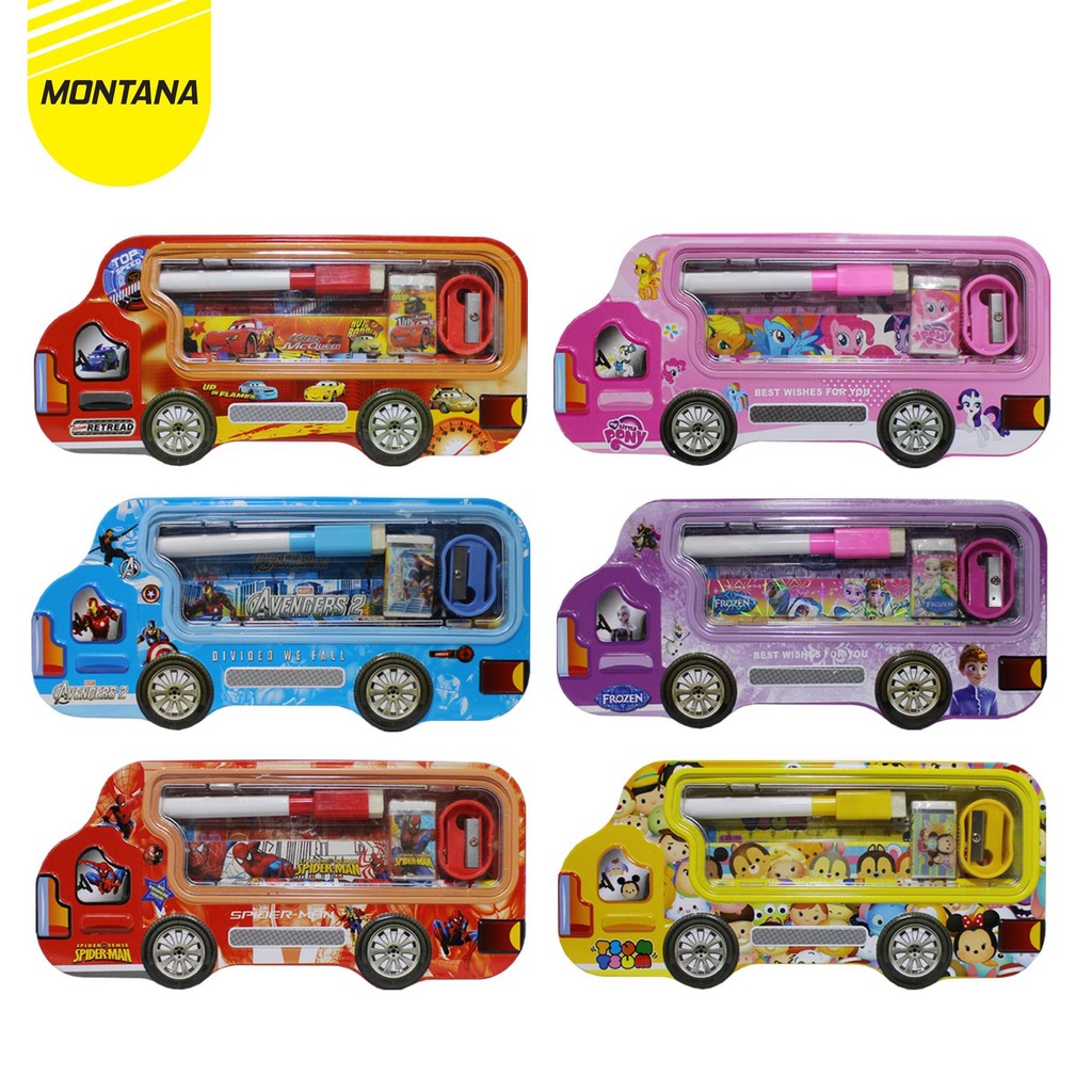 

MONTANA KOTAK PENSIL 20X10X6 CM PENCIL CASE STUDY SET TEMPAT ALAT TULIS 3326
