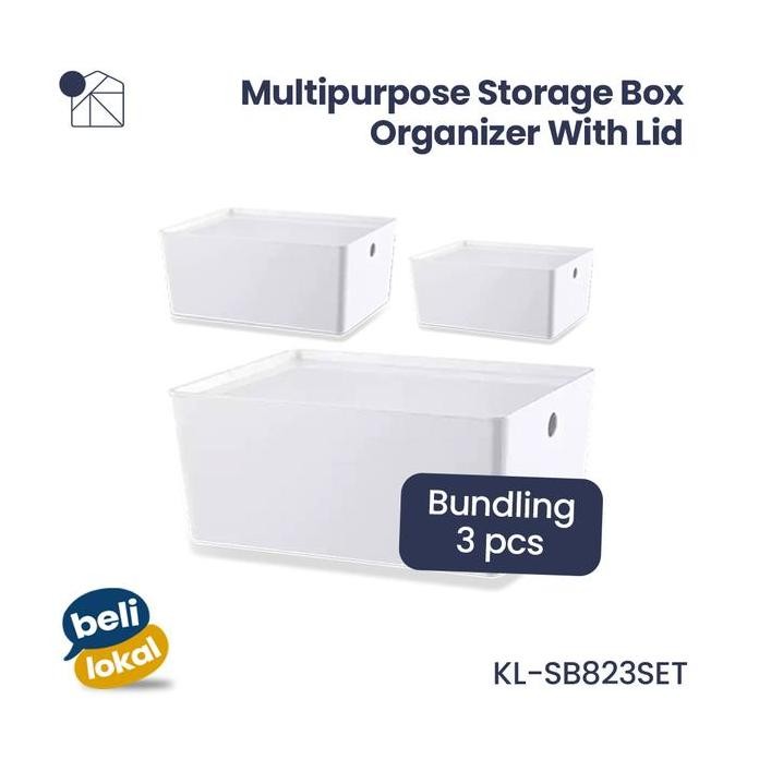 

Terlaris Kanso Living 3In1 Bundling Tempat Penyimpanan Storage Organizer Box