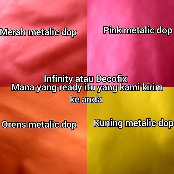 Promo stiker Sticker Infinity metalic matte Infinity metalik dop COD