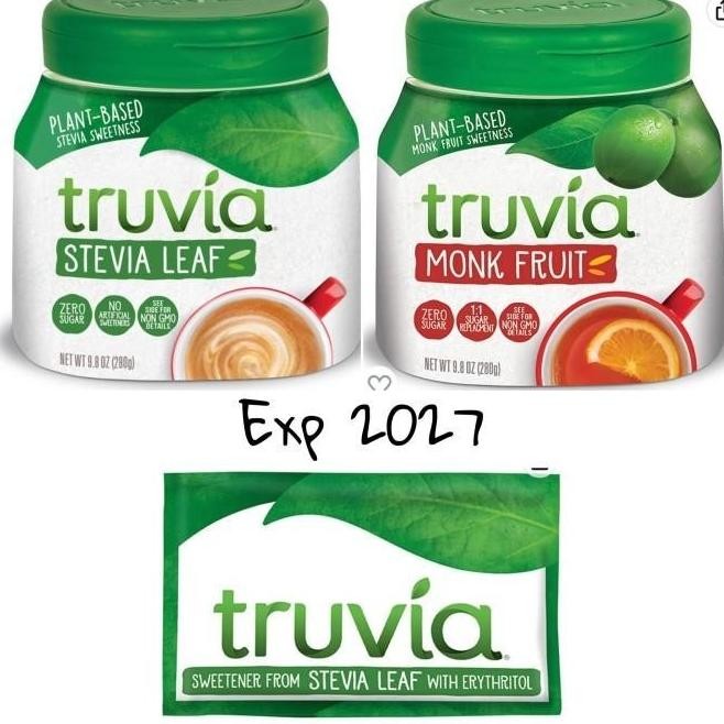 

Truvia Calorie-Free Sweetener Stevia Monk Fruit Spoonable Jar 280Gram
