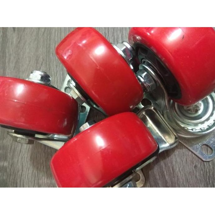 

Terlaris Roda Box Hard Case / Etc Pu Merah 3" - 1 Set
