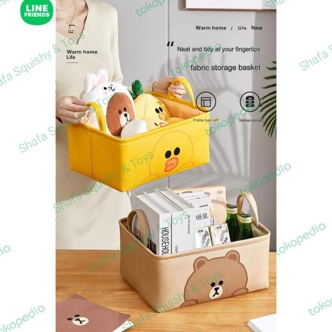 

Terlaris Line Friends Desktop Fabric Storage - Original Licensed