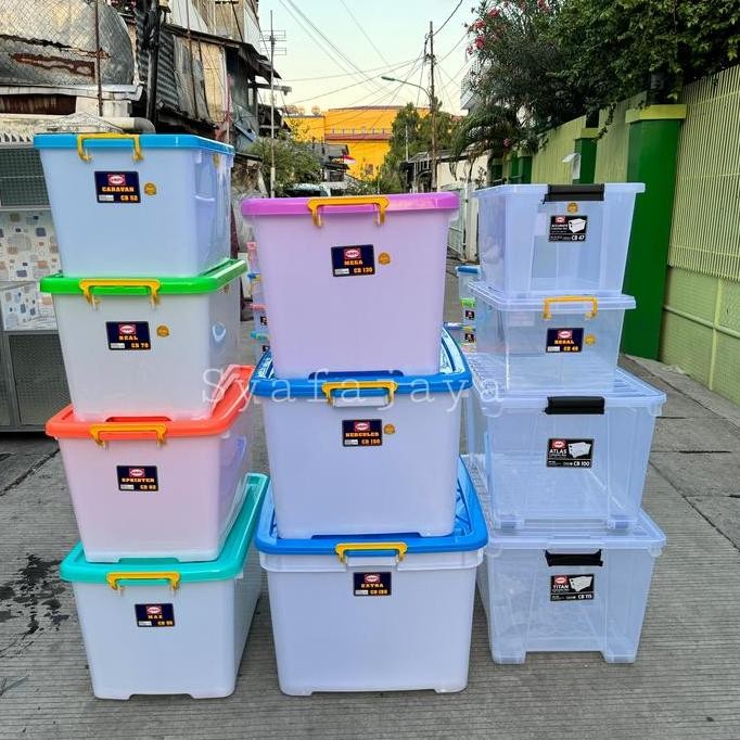 

Terlaris Box Container Ukuran 52-70-82-85-100-115-130-150-195 Box Serbaguna / Box Container