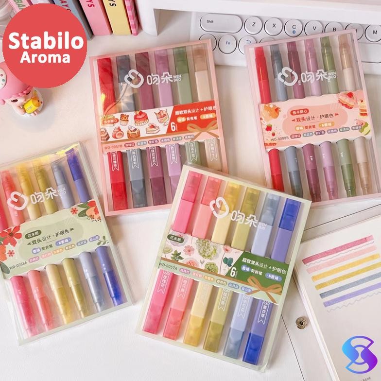 

Highlighter/Stabilo 6 Warna/Set-Suning Mall