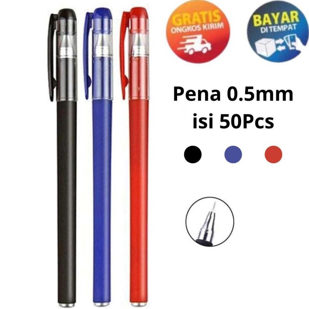 

KP168 - GEL PEN PULPEN GEL TABUNG JARUM PENUH 3 WARNA0.5MM50PCS