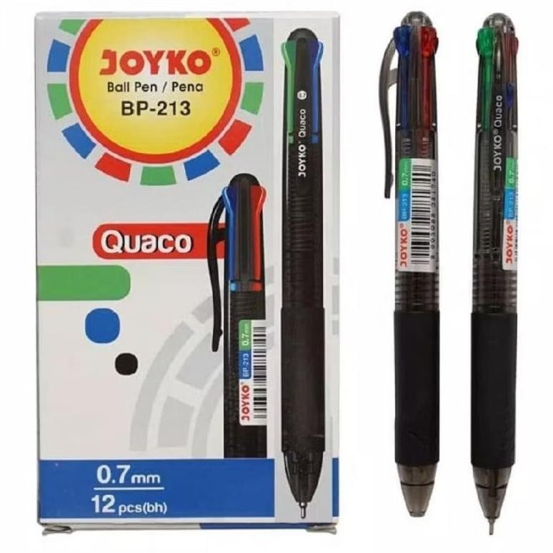 

Pulpen Joyko 4 warna Bp-213 Quaco ( 1pak/12pcs )