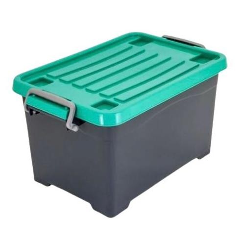 

Terlaris Green Leaf Atari 9705 Container Box 25 Liter Heavy Duty Kotak Penyimpanan Serbaguna Plastik Dengan Tutup Dan Roda Storage Box Multifungsi