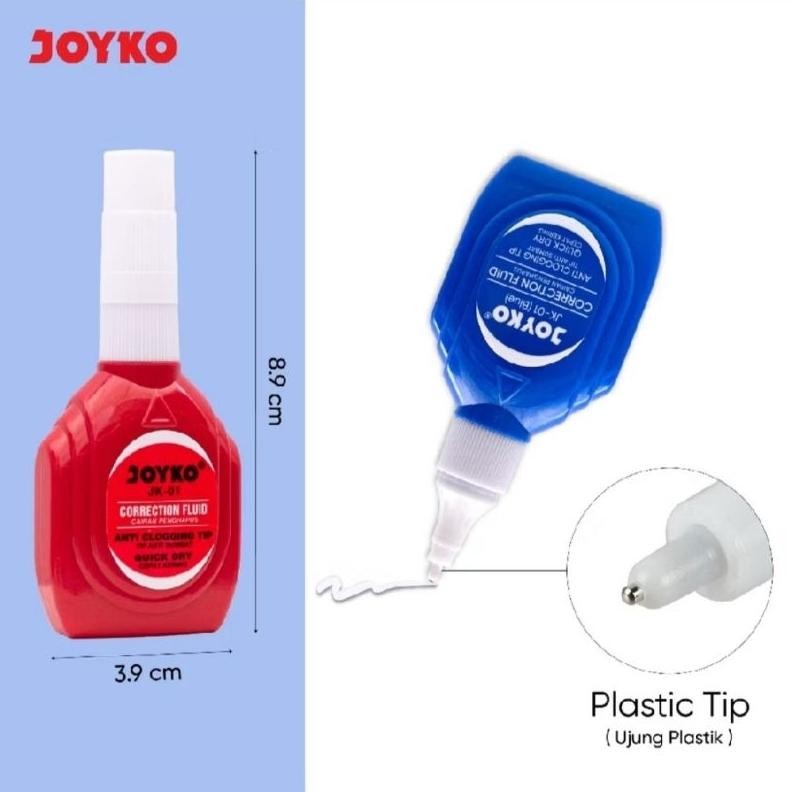 

( 12 buah ) JK01 Tipex Cair Correction JK 01 Liquid Koreksi Cairan Penghapus Joyko JK-01
