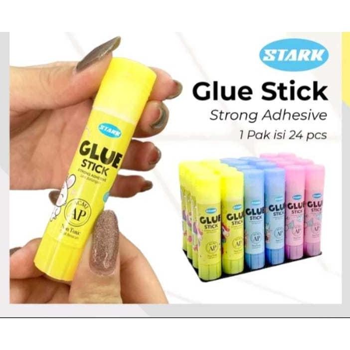 

LEM STIK KECIL / GLUE STICK STARK isi 24pcs / LEM MURAH STARK / LEM KERTAS NON TOXIC (ISI 24 PCS) super lengket AST