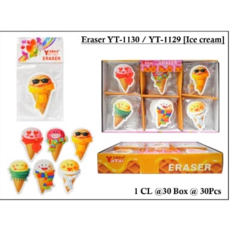 

penghapus pensil bentuk cute ice cream isi 30