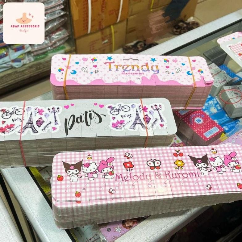 

[144pcs] Kar Hangtag Pajangan Gantungan Kunci - Kar Accessories Bahan Hard Karton AST