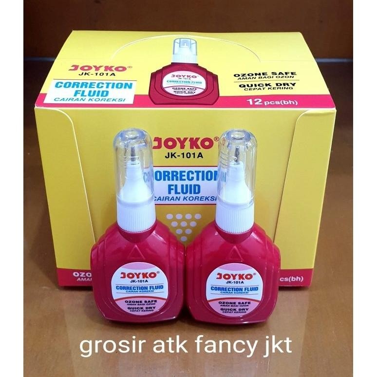 

JK 101 A Tipex Cair Correction Liquid Koreksi Cairan Penghapus Joyko JK-101A