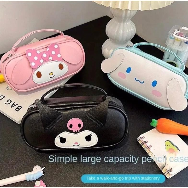 

Kotak Pensil / Tempat Pensil Kain Sanrio / Kuromi / Cinnamonroll / Melody AST