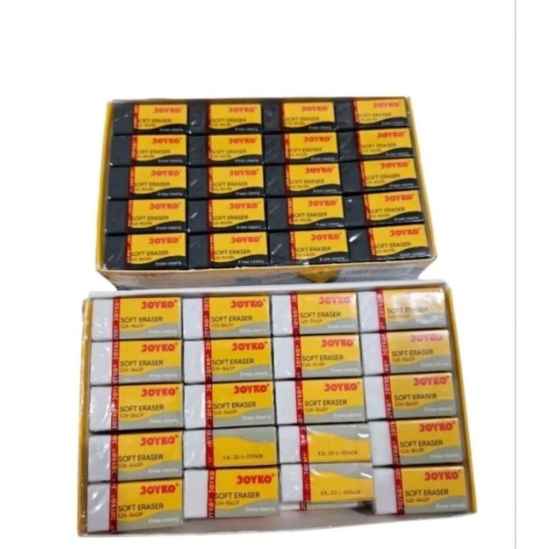 

(40pcs) Penghapus joyko / Eraser joyko / (HITAM + PUTIH) / Hapusan joyko