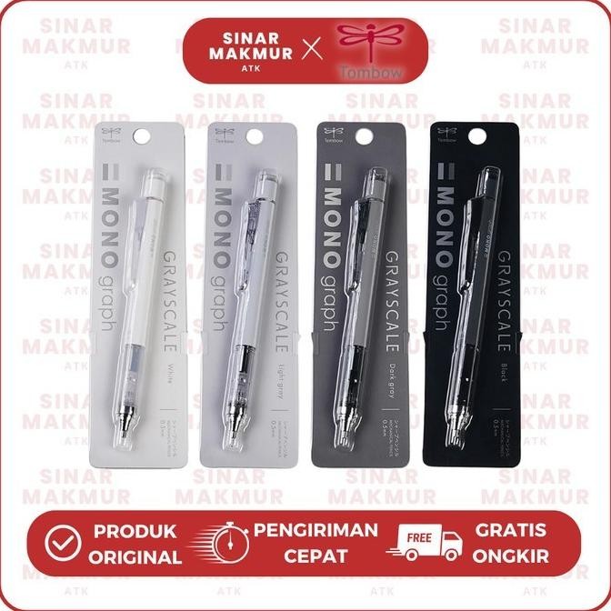 

Pensil Mekanik/Mechanical Pencil/Shaker Pencil Mono Graph Grayscale 0.5mm DPA-146 Mono Tombow (Pcs)