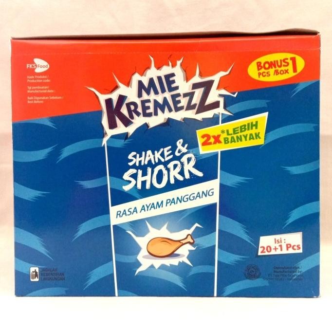 

(Expert) MIE KREMEZZ Shake & Shorr Rasa Ayam Panggang 16gr Isi 20+1 pcs