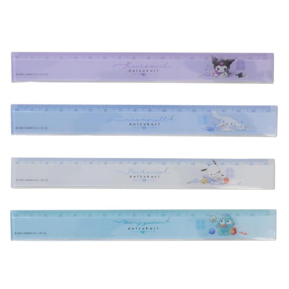 

Ruler Slim 17cm Sanrio Stuffed Dolls Kuromi Cinnamoroll Pochacco Hangyodon Nuizukuri Penggaris Garisan Limited Edition AST