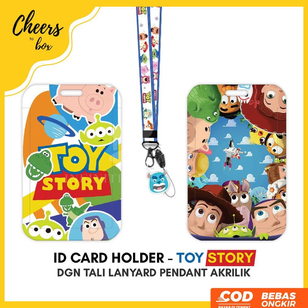 

[N003] TOY STORY / Name Tag Card Holder Motif Karakter TOY STORY / LOTSO / WOODY / BUZZ / BUNNY / JESSIE / MR POTATO dengan Tali Lanyard Pendant Akrilik / ID Card Holder Tali Gantungan Acrylic Lucu / Nametag / Tempat Kartu Flazz / Emoney AST