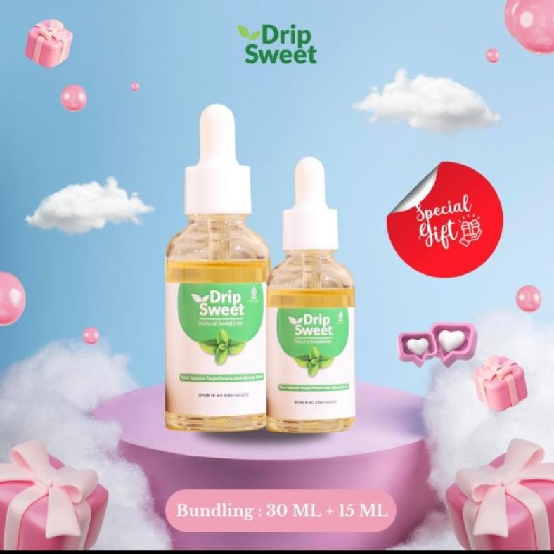 

[Kombo] DripSweet Gula Stevia Pemanis Alami Cair 30ml + 15ml