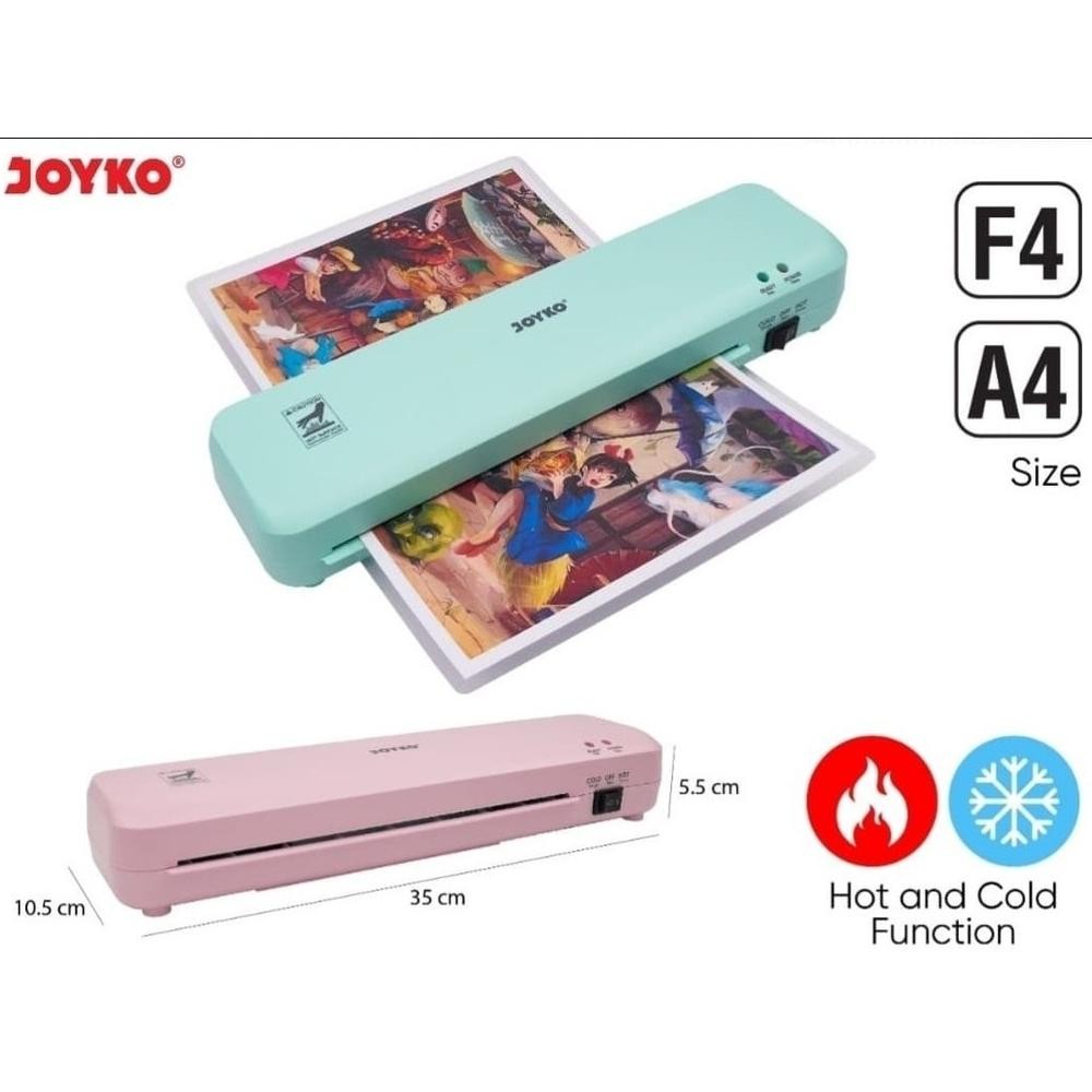 

Mesin Laminating JOYKO LM07-CO ukuran A4 & F4 - Full Warna Laminator Ekonomis Watt AST