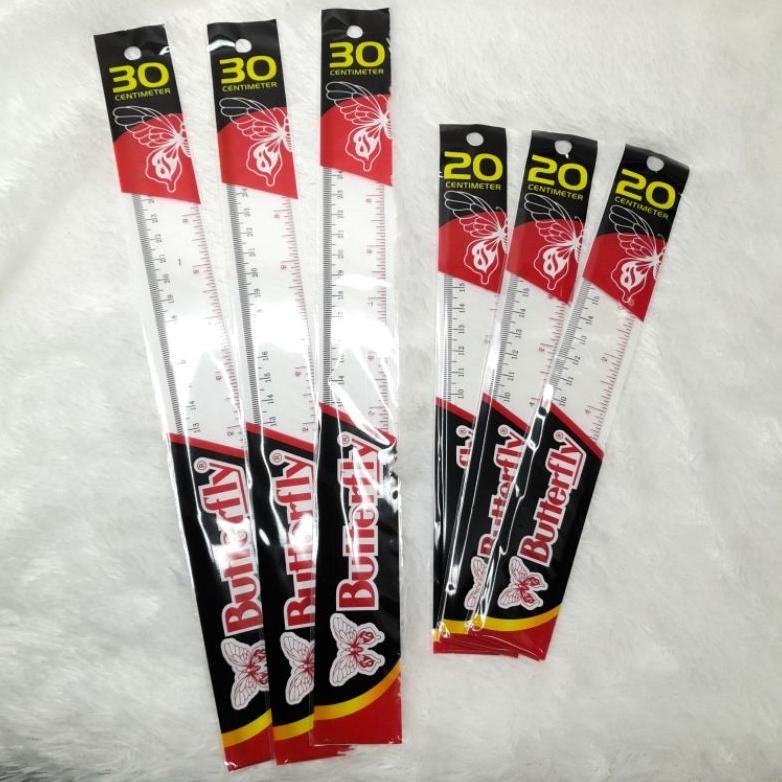 

PENGGARIS PLASTIK BUTTERFLY ISI 12PCS AST