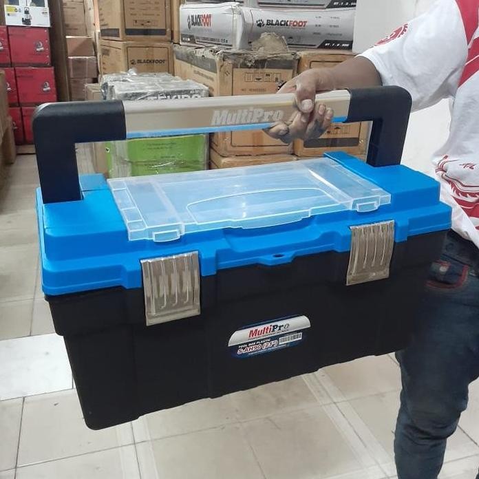 

Terlaris Multipro Tool Box Plastik 21" S-Ah90 Kotak Penyimpanan Tebal Kuat 21