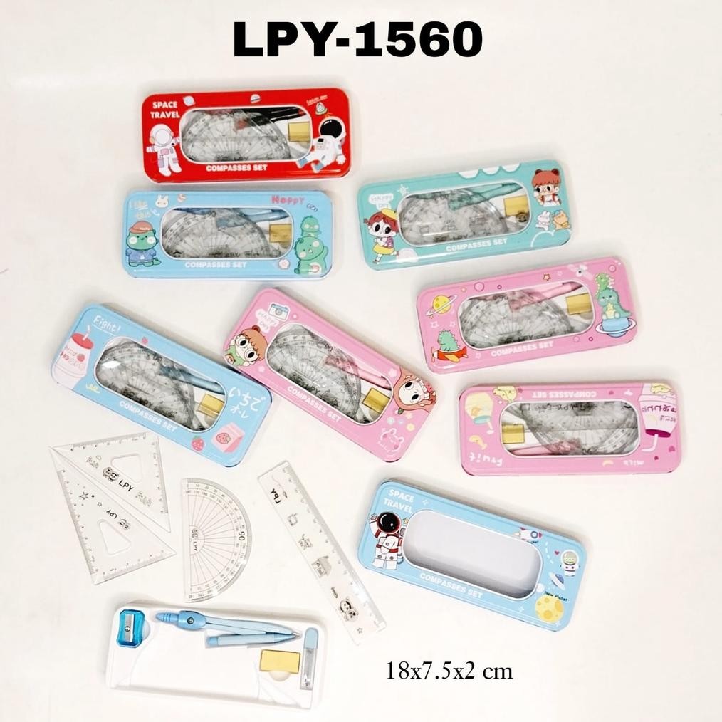 

SOS Jangka Set 1560 / Compass Set / Jangka Sekolah / Math Set AST