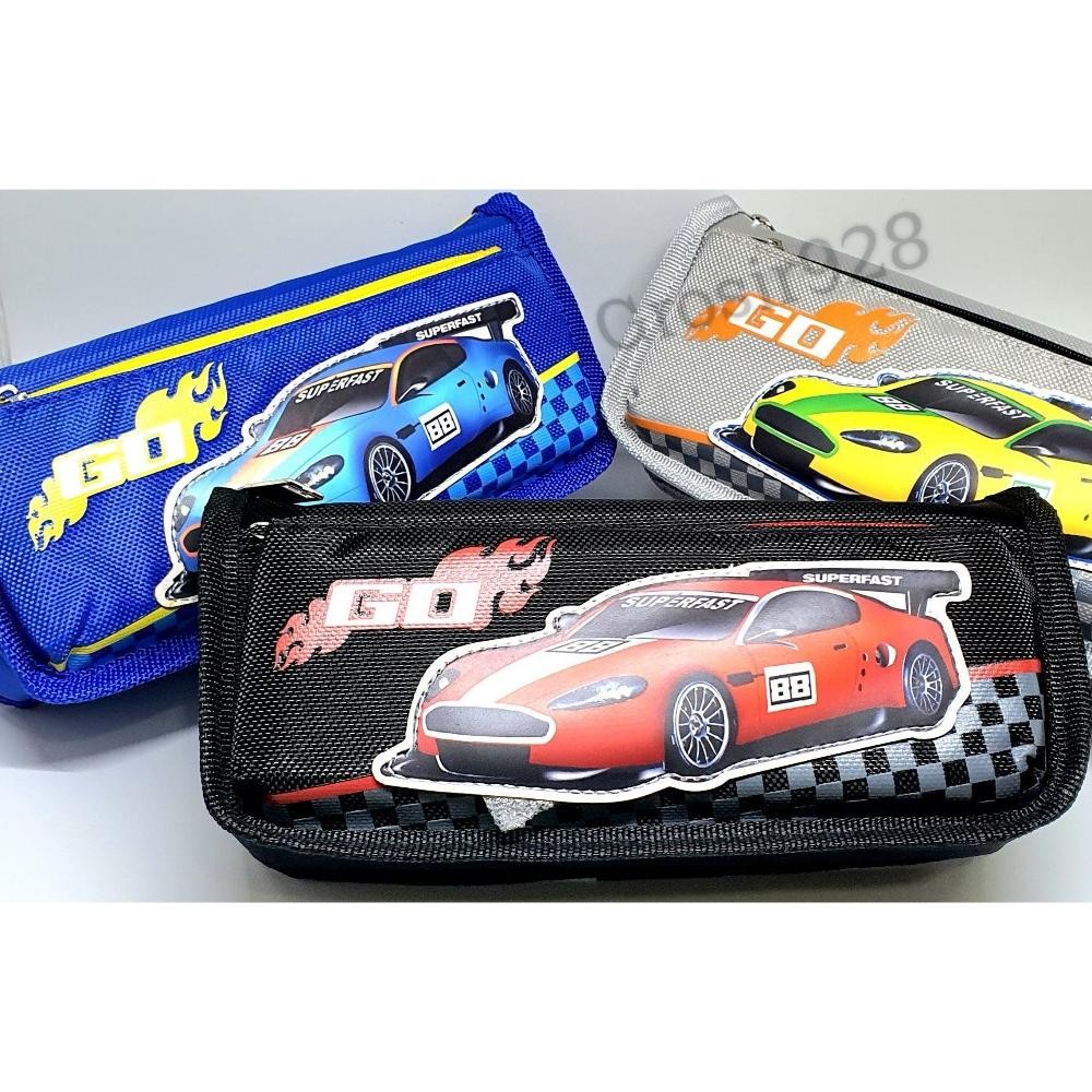 

Pencil Case / Tempat Pensil Bahan Kain Resleting AST